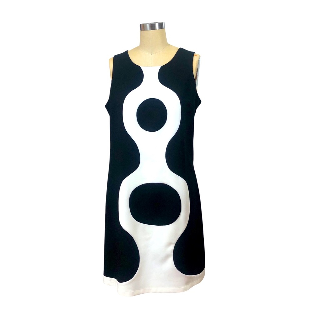 Chic Black and White Mini Dress